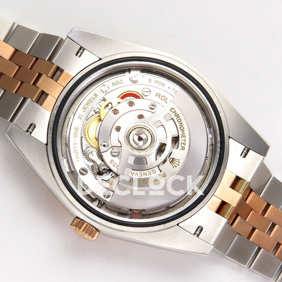 Rolex Datejust 41 126331-0002 Chocolate Stick Jubilee QF JH3235 Free Sprung replica - movement rear