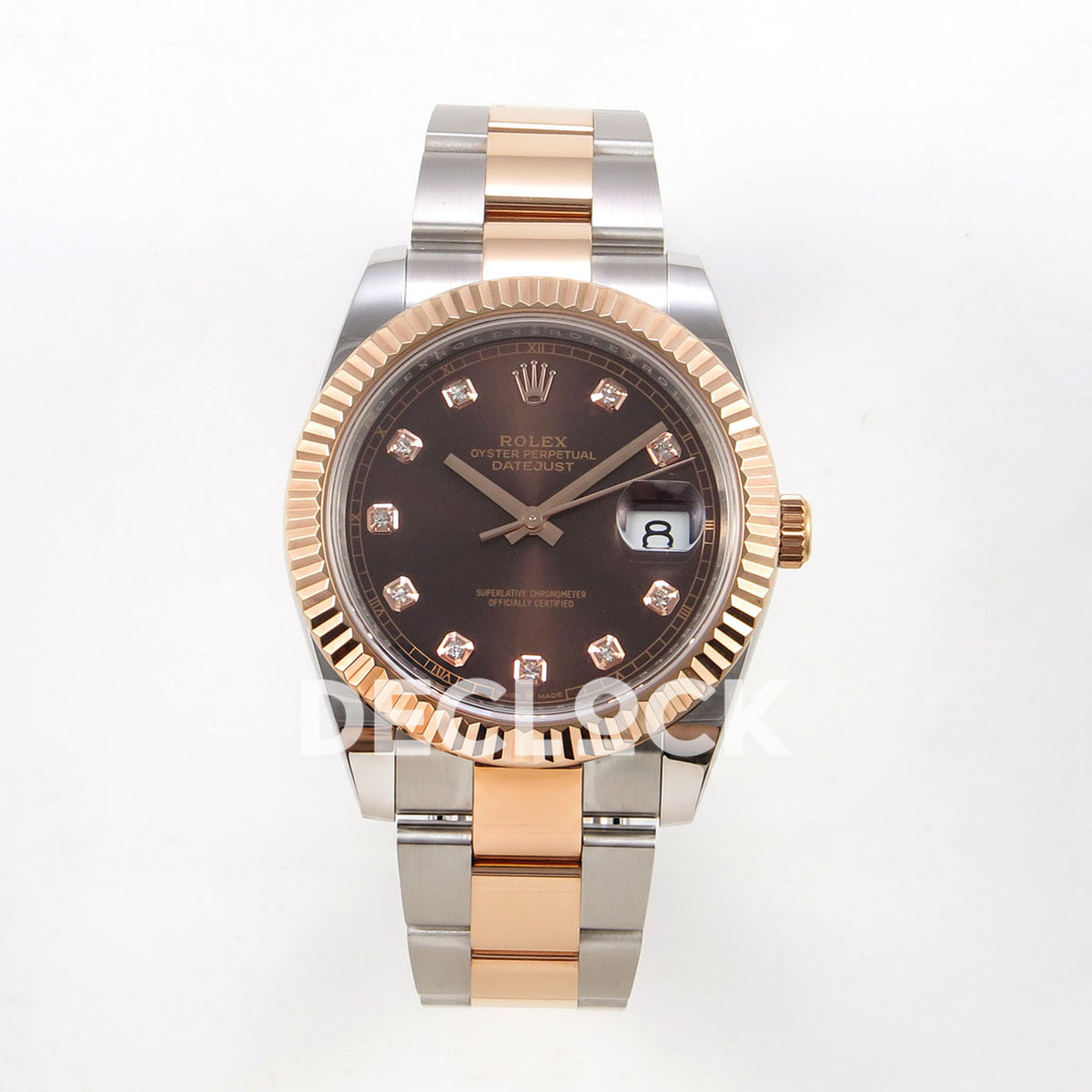 Rolex Datejust 41 126331-0003 Chocolate Diamond Oyster QF JH3235 Free Sprung replica - front