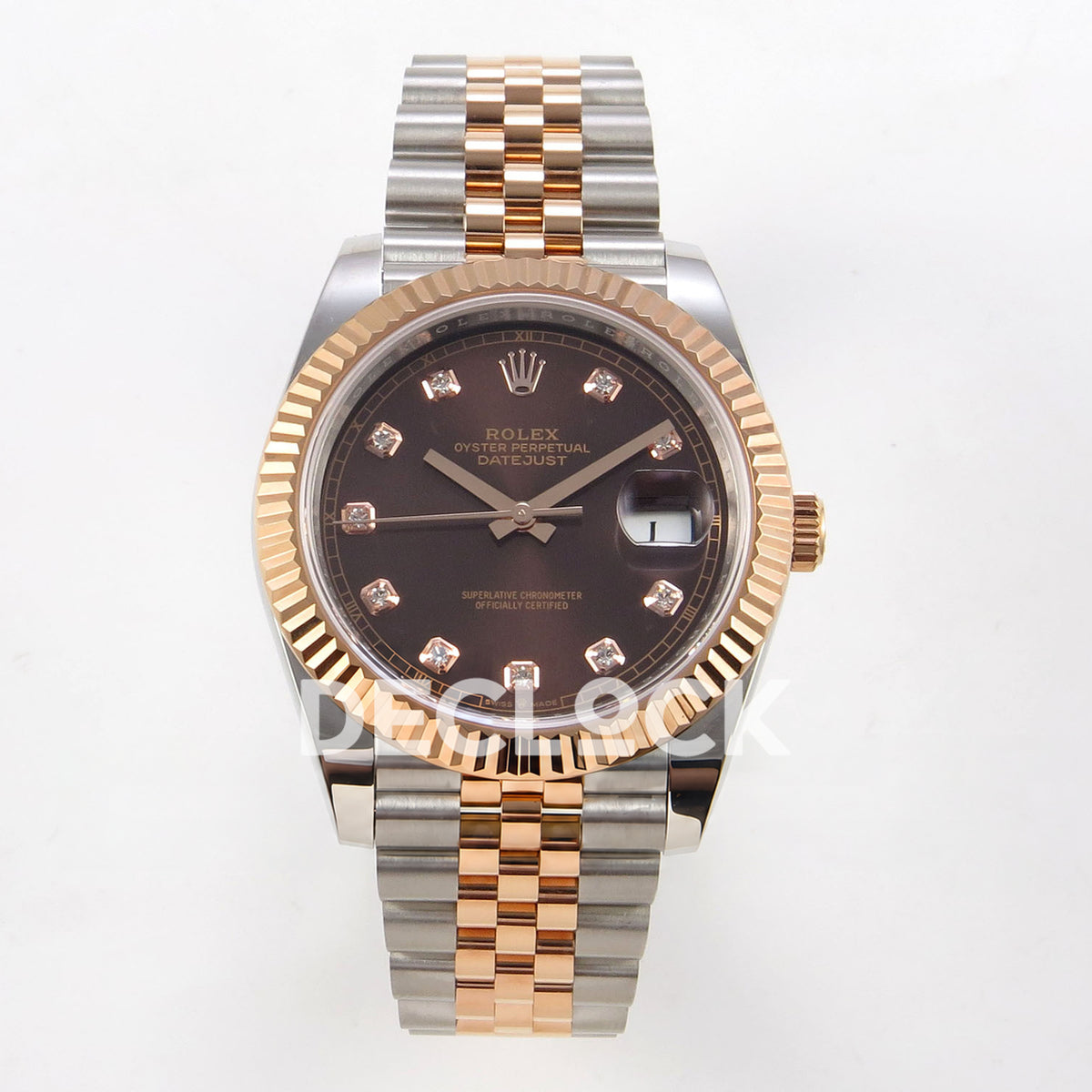 Rolex Datejust 41 126331-0004 Chocolate Diamond Jubilee QF JH3235 Free Sprung replica - front