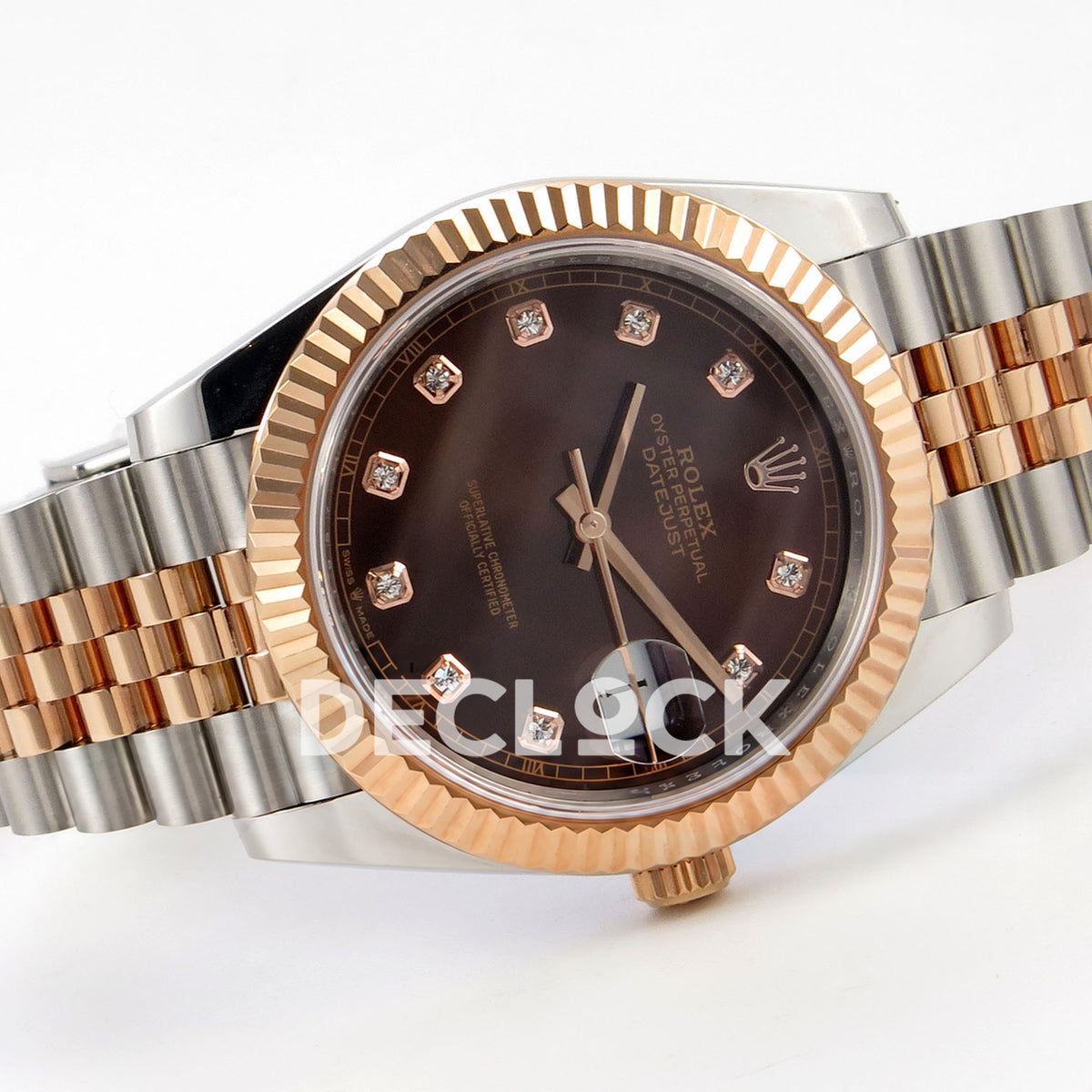 Rolex Datejust 41 126331-0004 Chocolate Diamond Jubilee QF JH3235 Free Sprung replica - full watch left