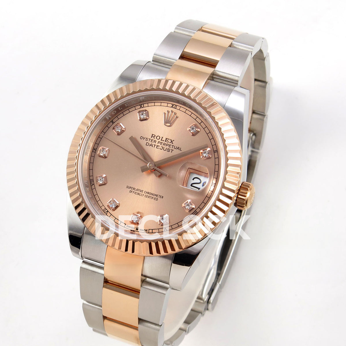 Rolex Datejust 41 126331-0007 Sundust Diamond Oyster QF JH3235 Free Sprung replica - three quarter