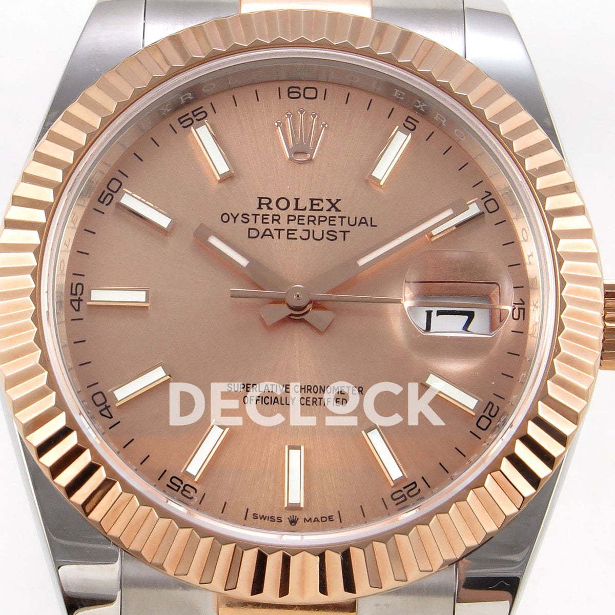 Rolex Datejust 41 126331 Sundust Stick Oyster QF JH3235 Free Sprung replica - dial closeup