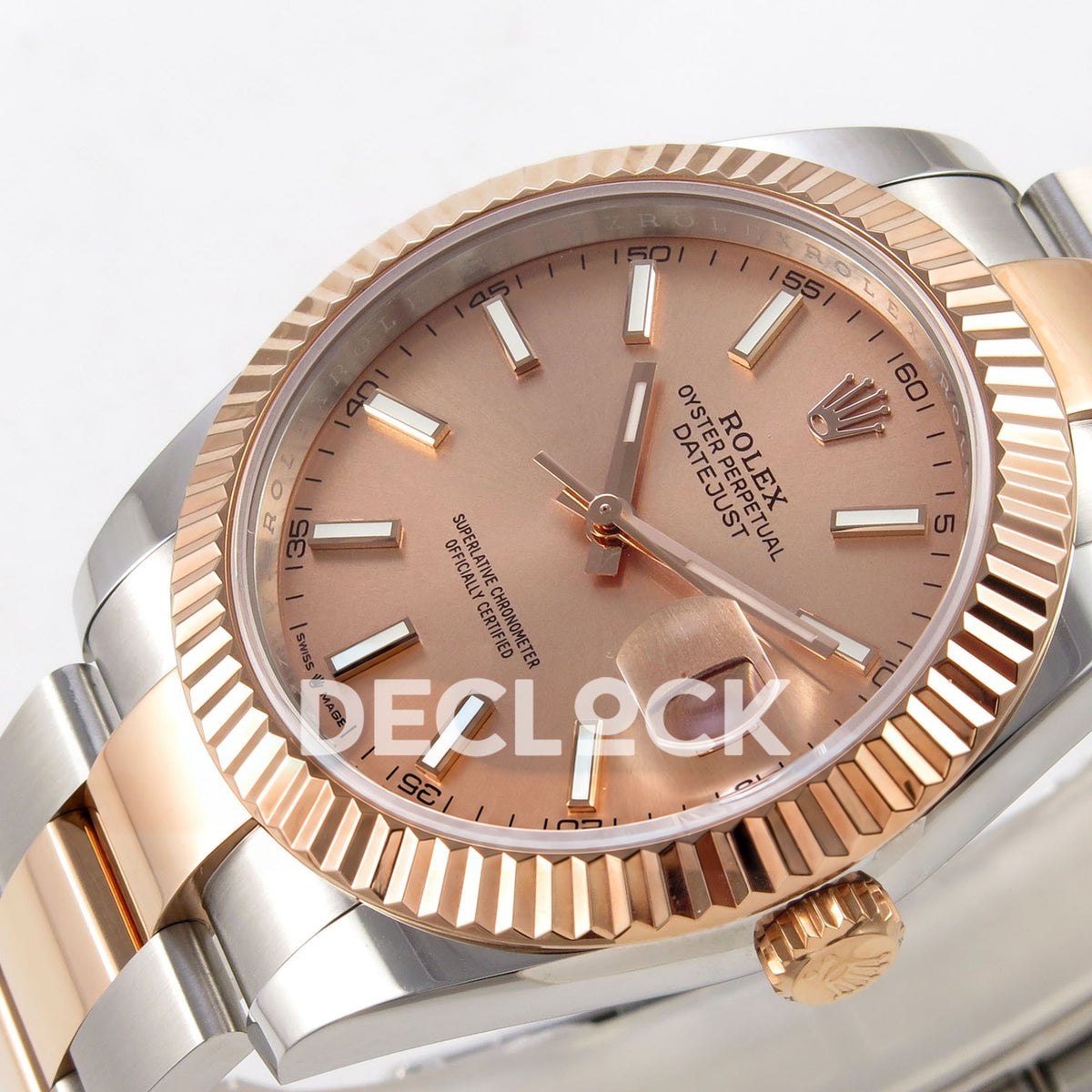Rolex Datejust 41 126331 Sundust Stick Oyster QF JH3235 Free Sprung replica - dial angle right
