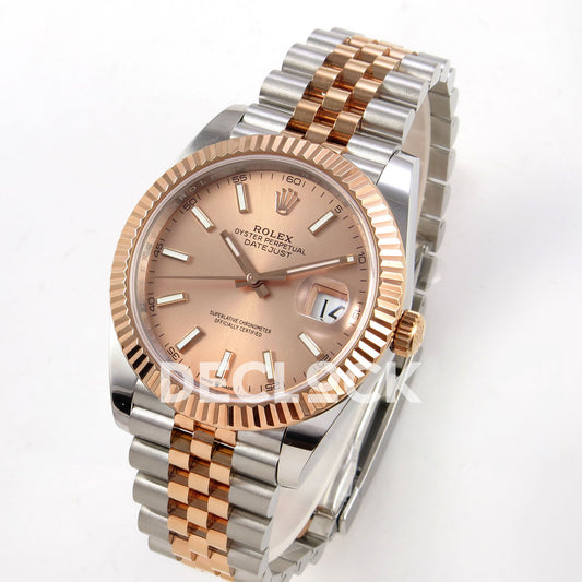 Rolex Datejust 41 126331-0010 Sundust Stick Jubilee QF JH3235 Free Sprung replica - three quarter
