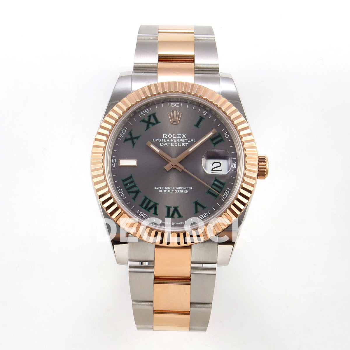 Rolex Datejust 41 126331 Wimbledon Oyster QF JH3235 Free Sprung replica - front