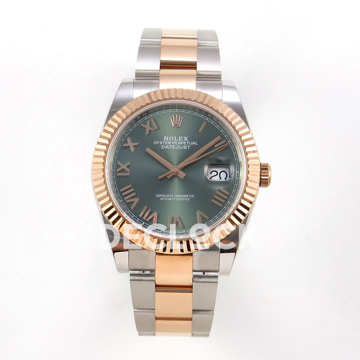 Rolex Datejust 41 126331-0021 Mint Green Roman Oyster QF JH3235 Free Sprung replica - front