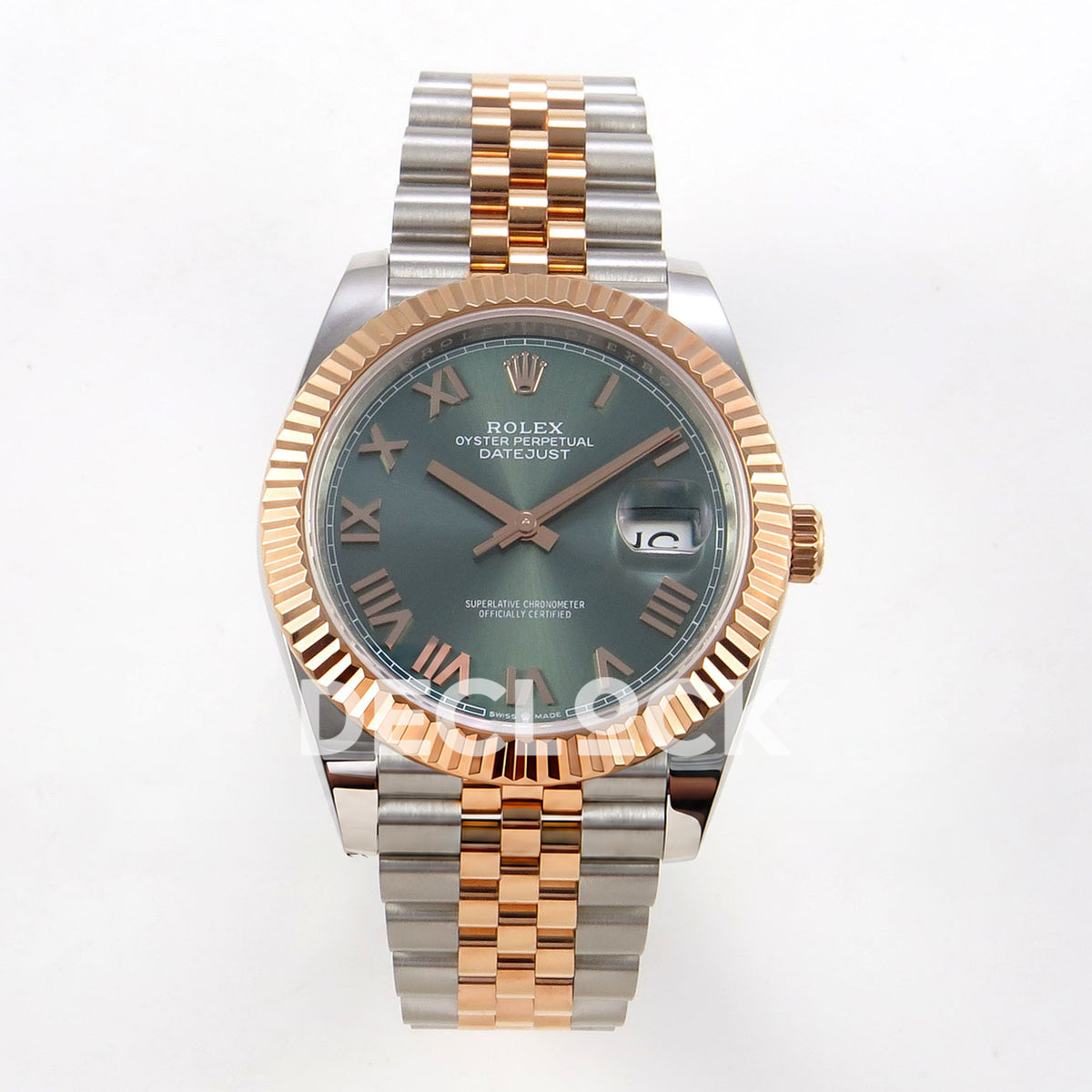 Rolex Datejust 41 126331-0022 Mint Green Roman Jubilee QF JH3235 Free Sprung replica - front