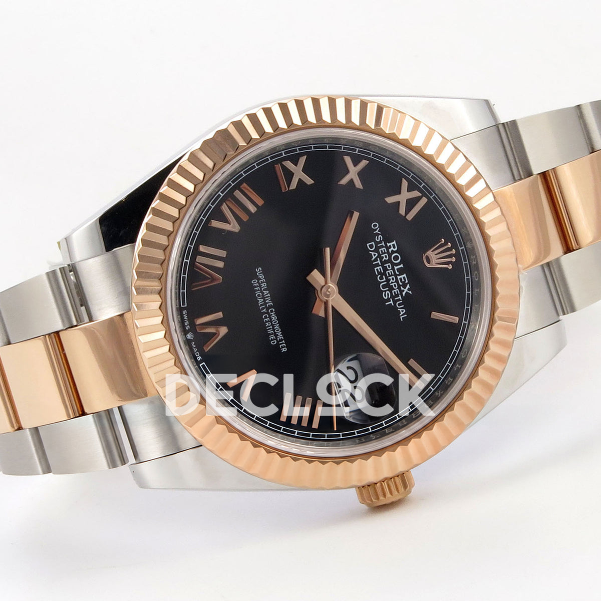 Rolex Datejust 41 126331-0023 Black Roman Oyster QF JH3235 Free Sprung replica - full watch left