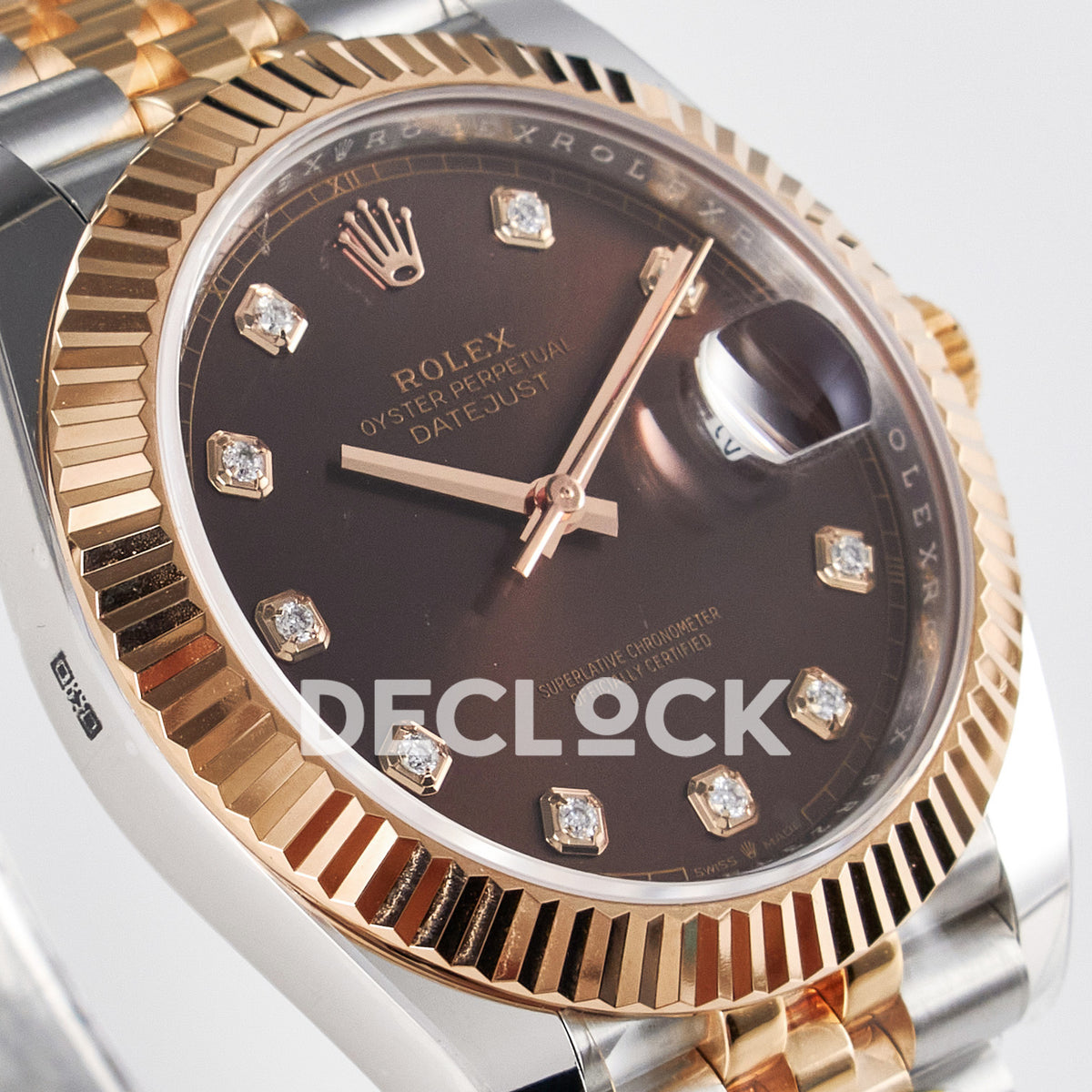 Rolex Datejust 41 126331 ARF Brown Diamond Jubilee — Λοξή όψη καντράν
