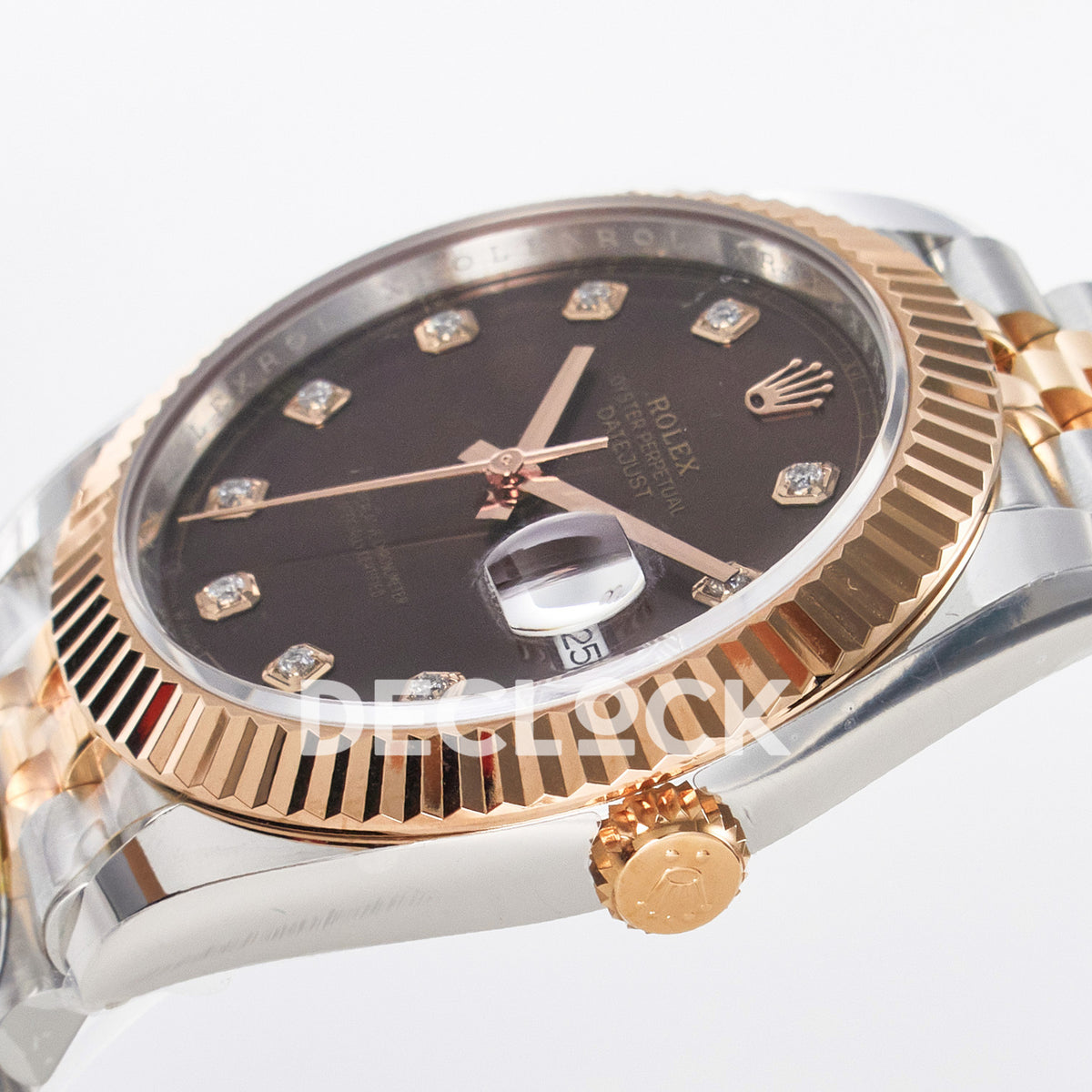 Rolex Datejust 41 126331 ARF Brown Diamond Jubilee — Καντράν και κορώνα