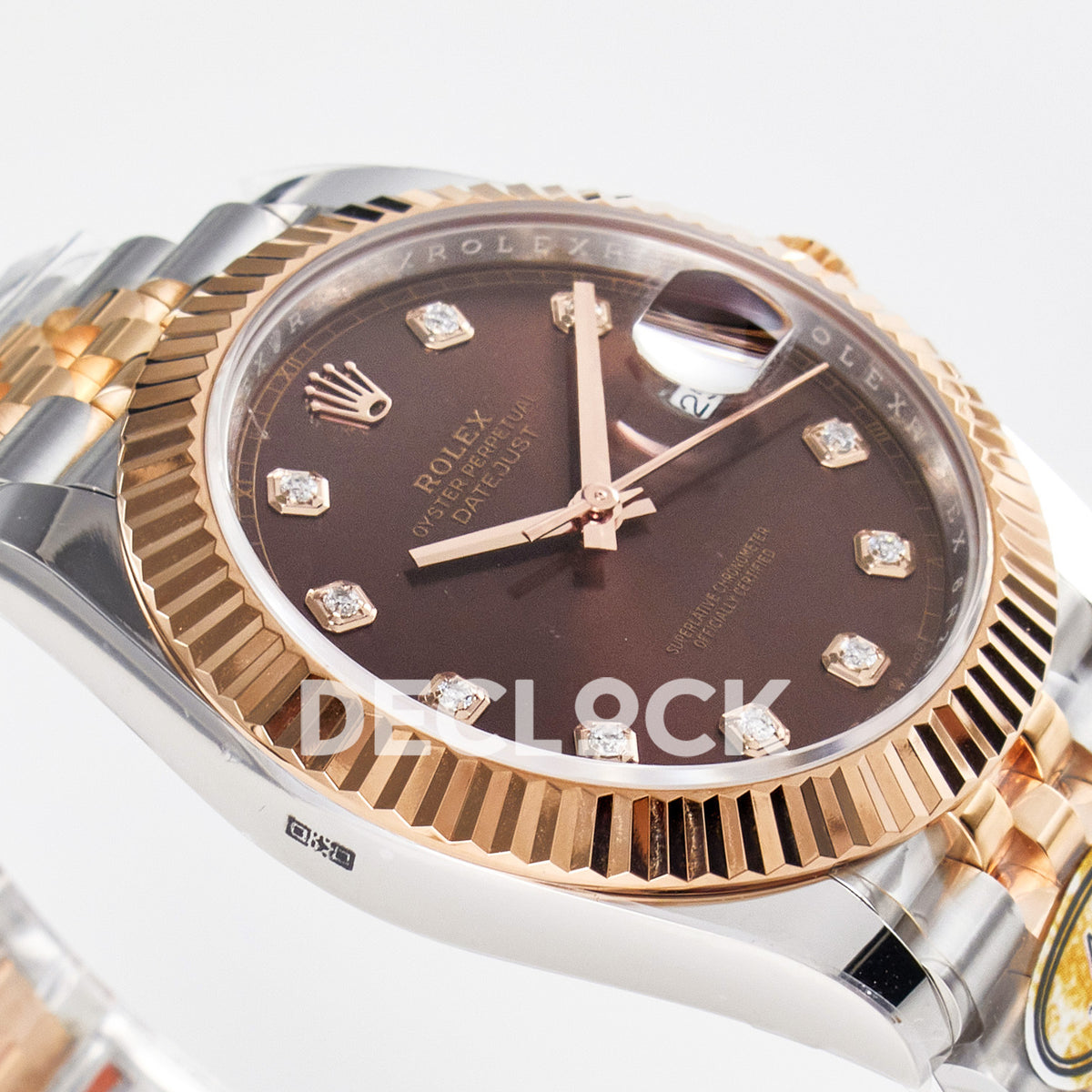 Rolex Datejust 41 126331 ARF Brown Diamond Jubilee — Λοξή όψη στεφάνης