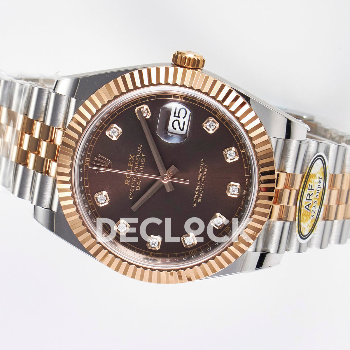 Rolex Datejust 41 126331 ARF Brown Diamond Jubilee — Οριζόντια όψη ρολογιού