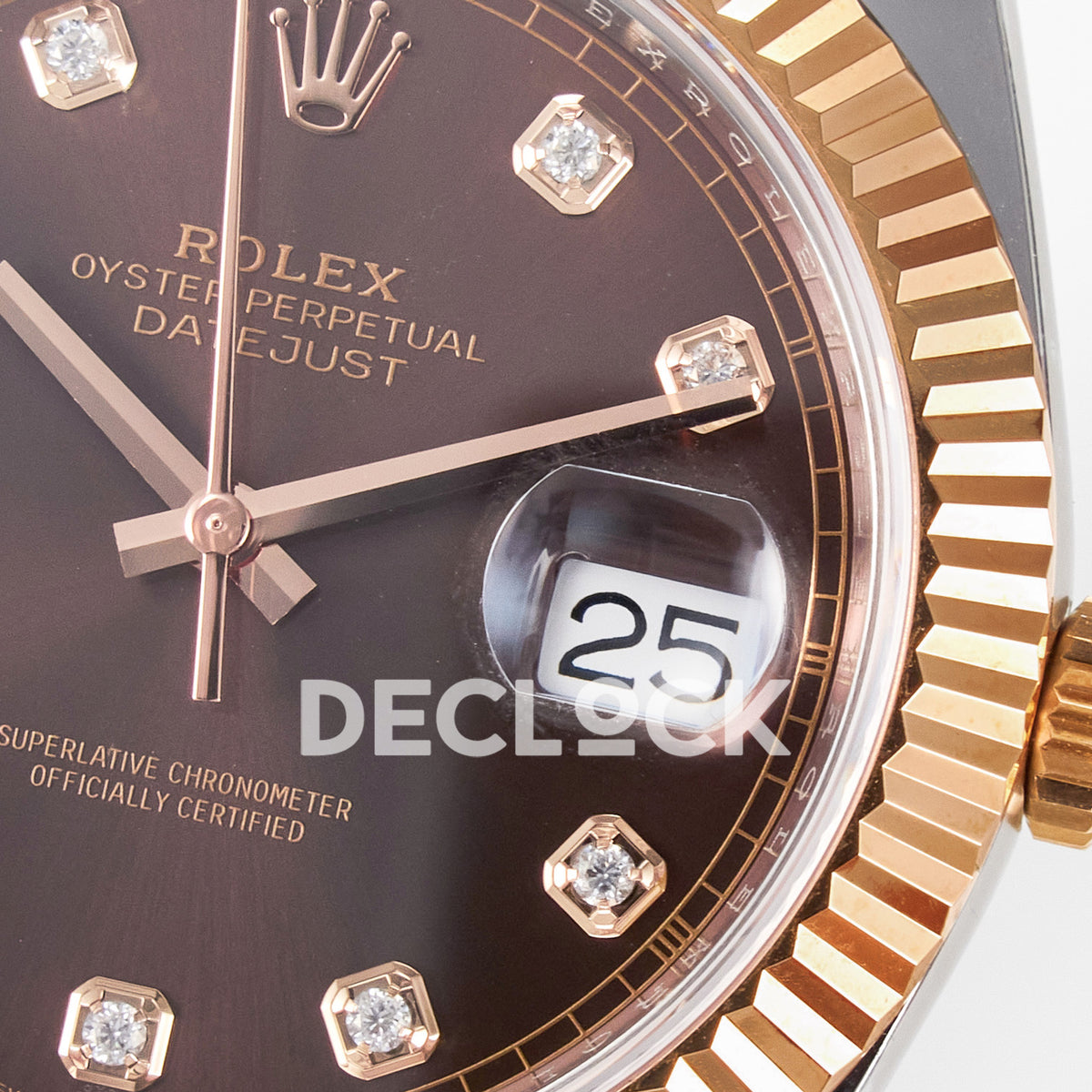 Rolex Datejust 41 126331 ARF Brown Diamond Jubilee — Μεγεθυντικός φακός ημερομηνίας
