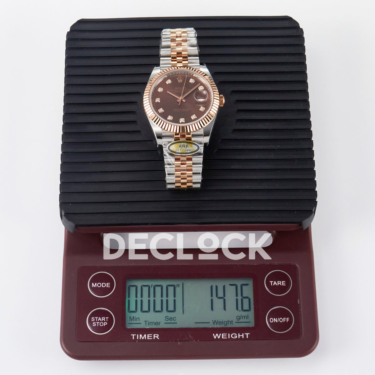 Rolex Datejust 41 126331 ARF Brown Diamond Jubilee — Ζύγιση ρολογιού