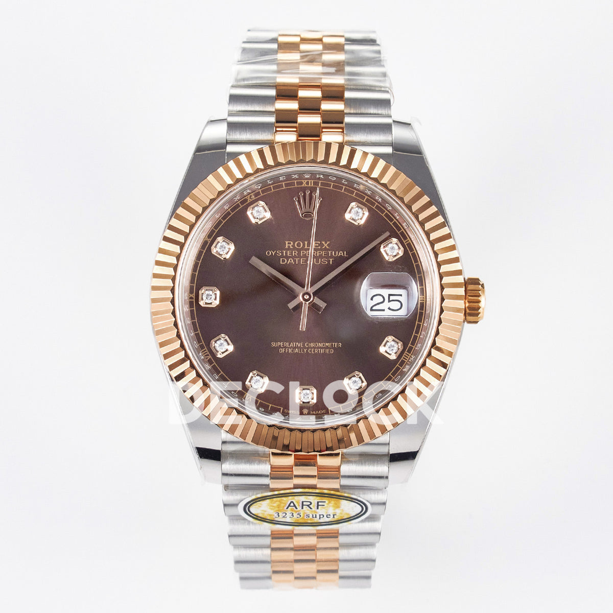 Rolex Datejust 41 126331 ARF Brown Diamond Jubilee — Μπροστινή όψη