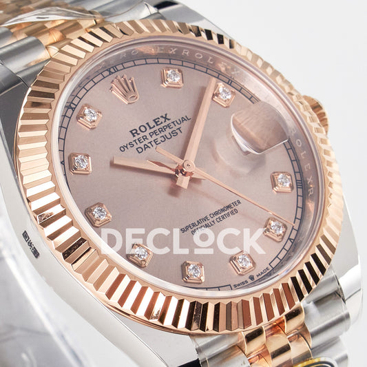 Rolex Datejust 41 126331 ARF Rose Gold Diamond Jubilee — Λοξή όψη καντράν