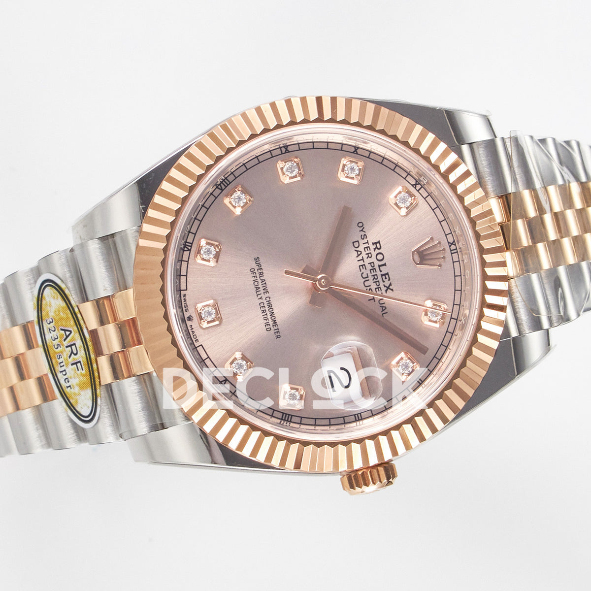 Rolex Datejust 41 126331 ARF Rose Gold Diamond Jubilee — Πλάγια όψη ρολογιού