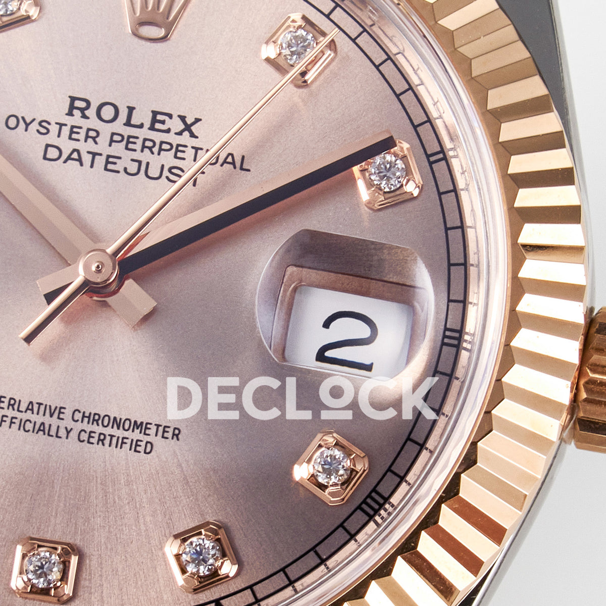 Rolex Datejust 41 126331 ARF Rose Gold Diamond Jubilee — Μεγεθυντικός φακός ημερομηνίας