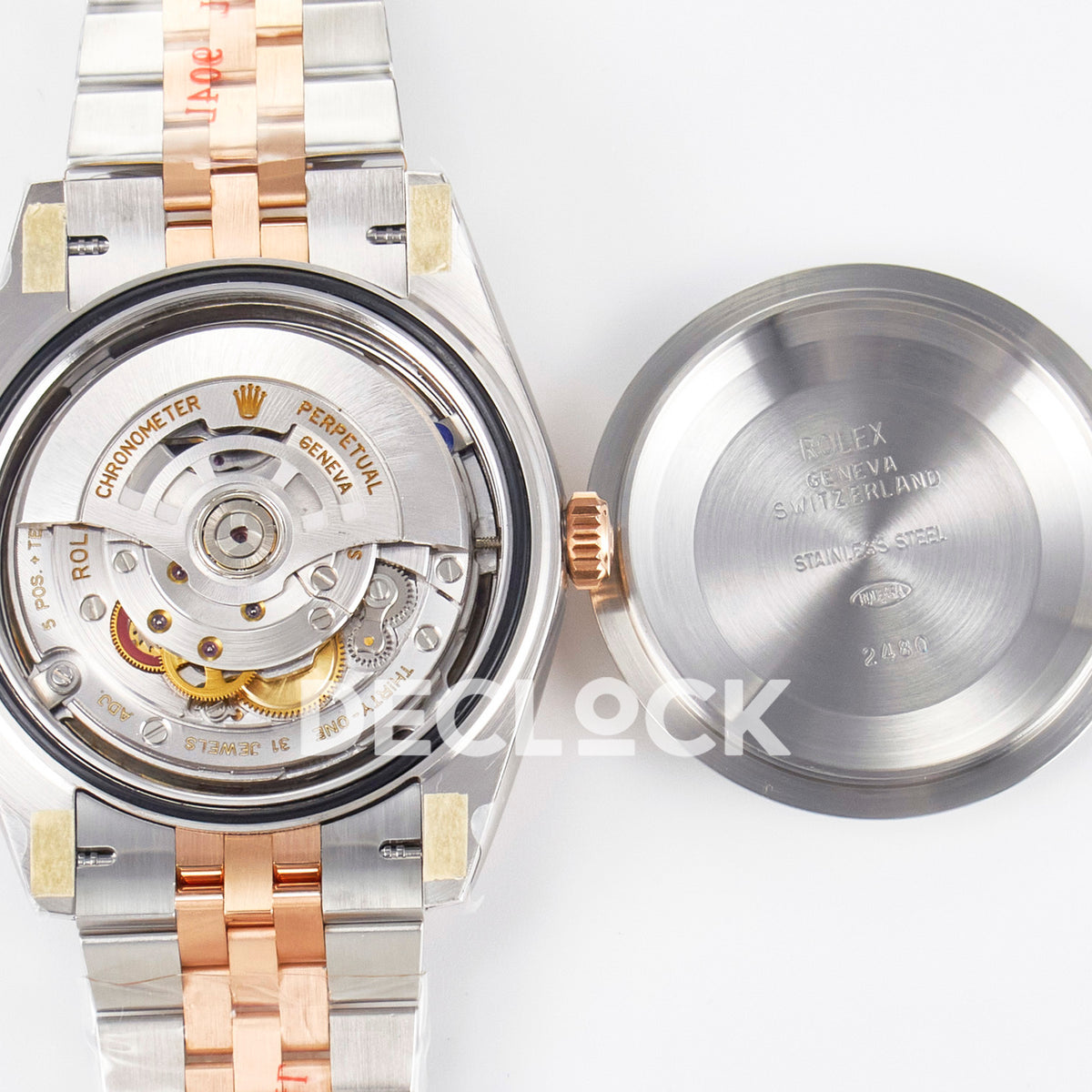 Rolex Datejust 41 126331 ARF Rose Gold Diamond Jubilee — Ανοιχτή κάσα και μηχανισμός