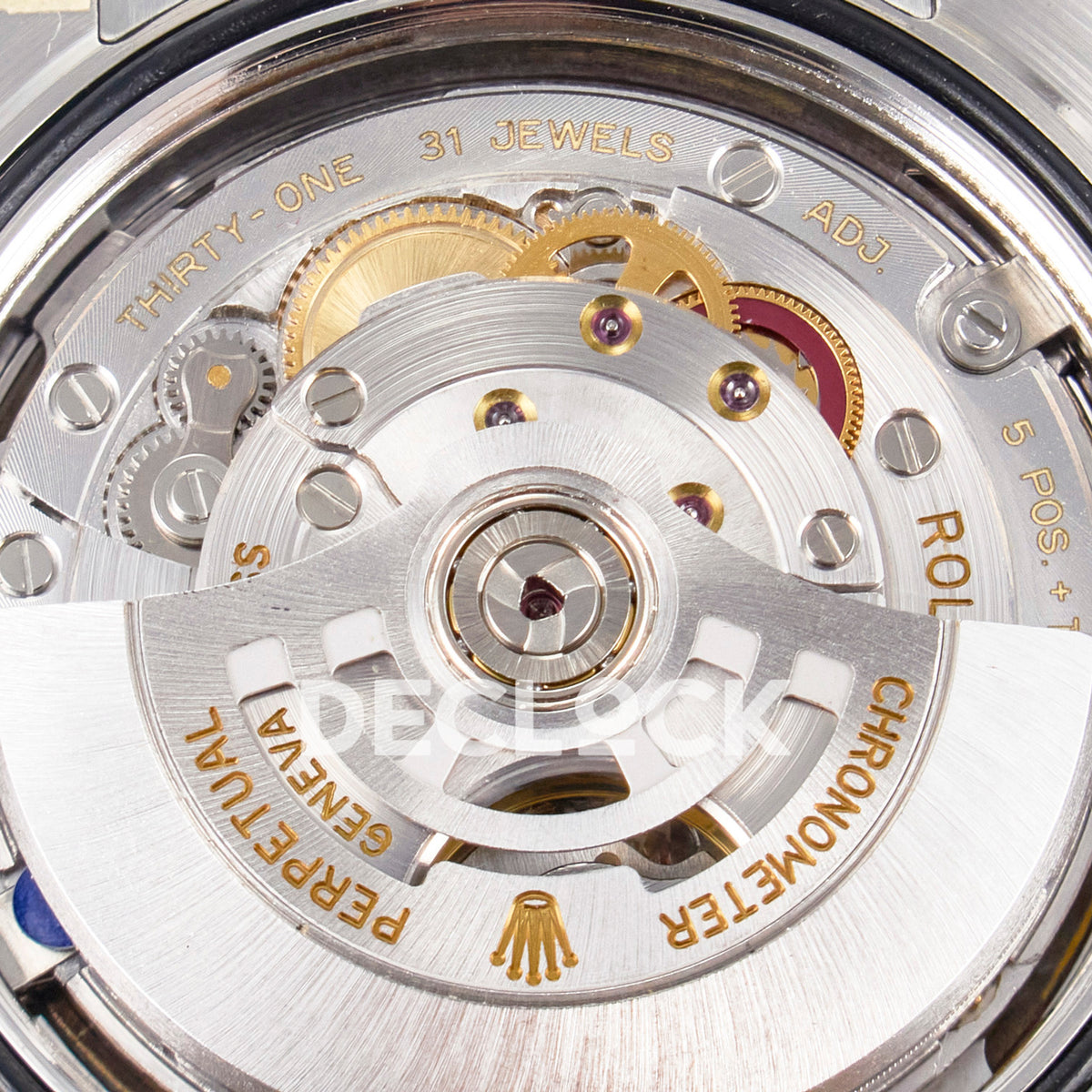 Rolex Datejust 41 126331 ARF Rose Gold Diamond Jubilee — Μηχανισμός σε κοντινή λήψη