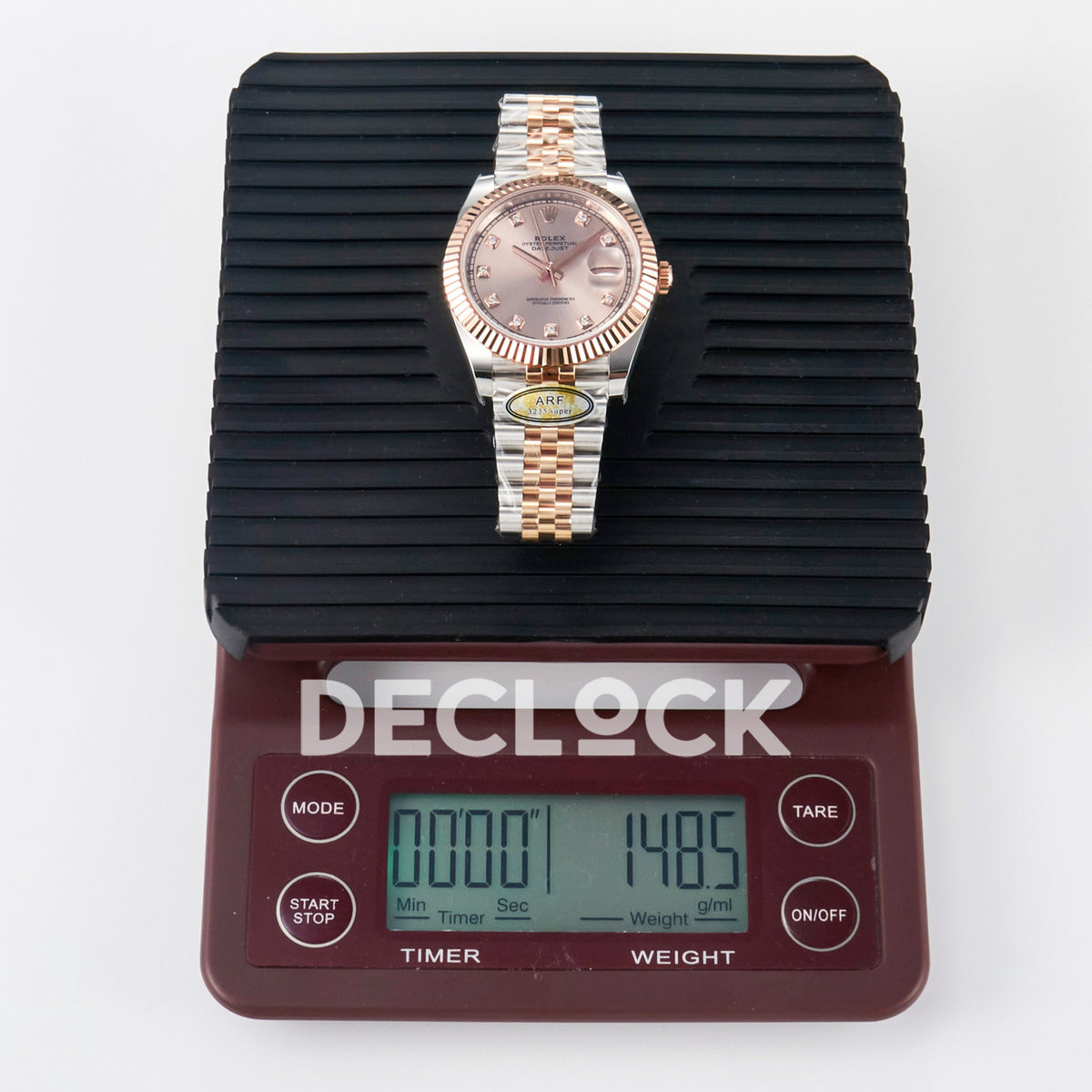 Rolex Datejust 41 126331 ARF Rose Gold Diamond Jubilee — Ζύγιση ρολογιού