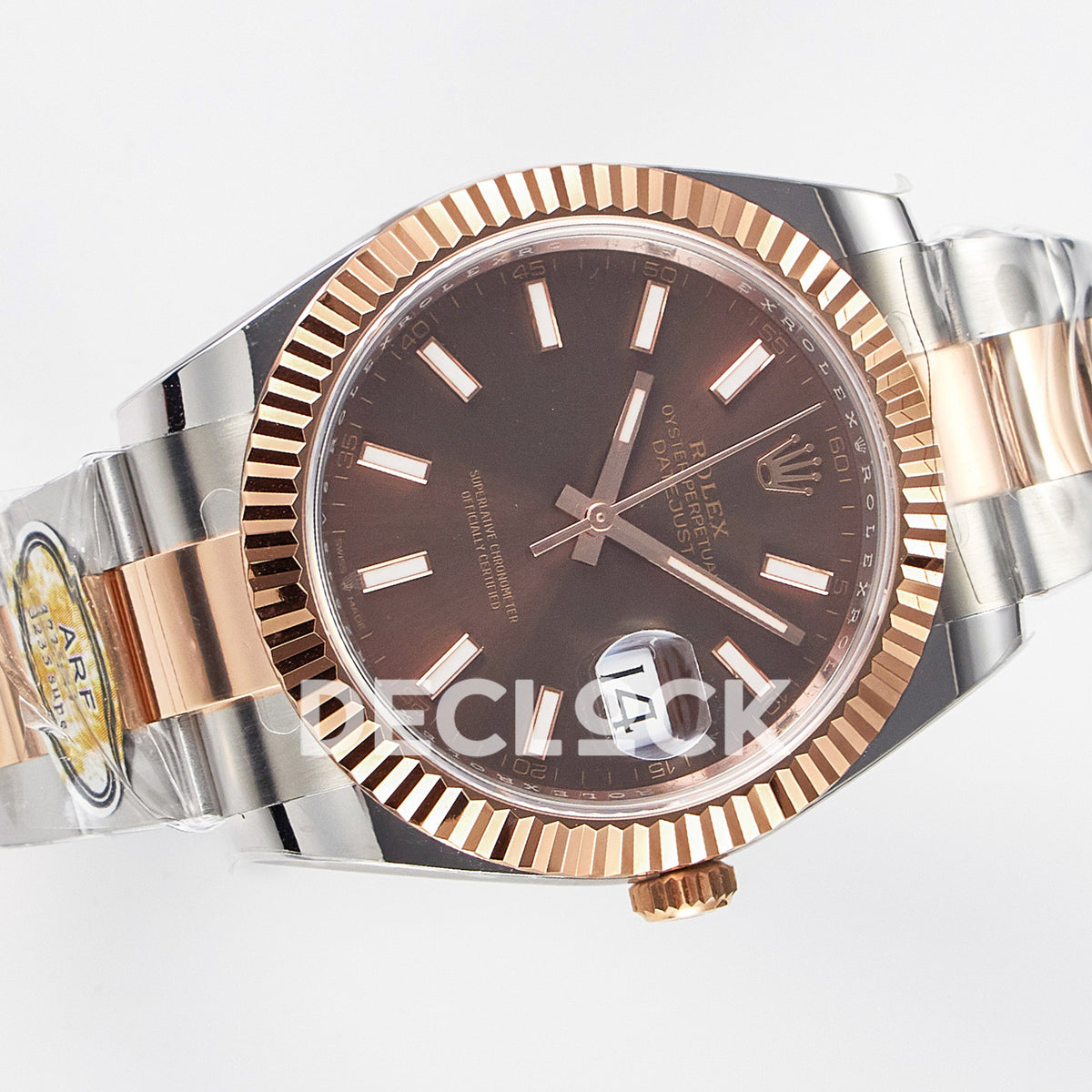 Rolex Datejust 41 126331 Brown Rose Gold ARF Oyster Gain Weight — Ολόκληρο ρολόι με μπρασελέ