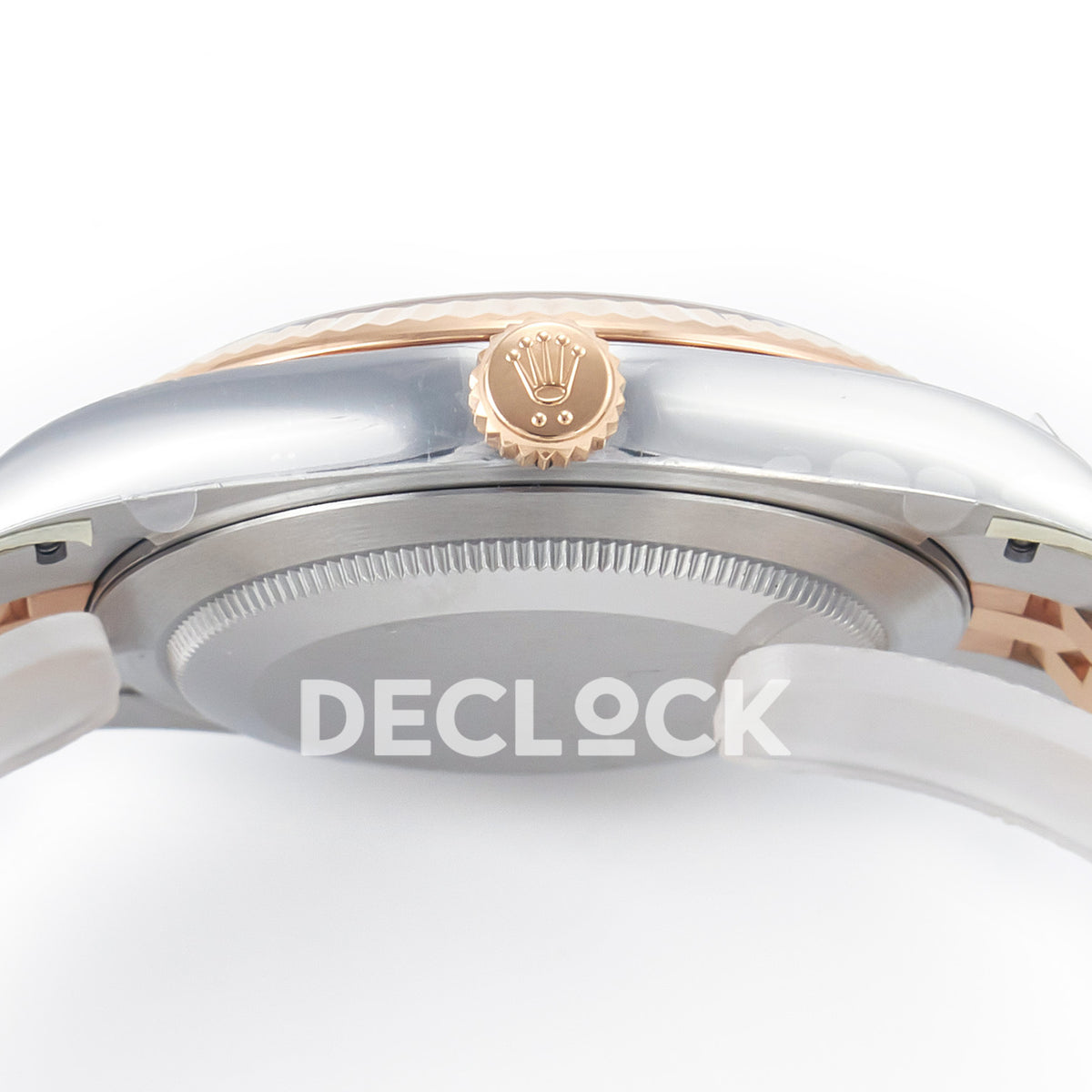 Rolex Datejust 41 126331 Brown Rose Gold Clean Jubilee — Προφίλ κάσας και κορώνα