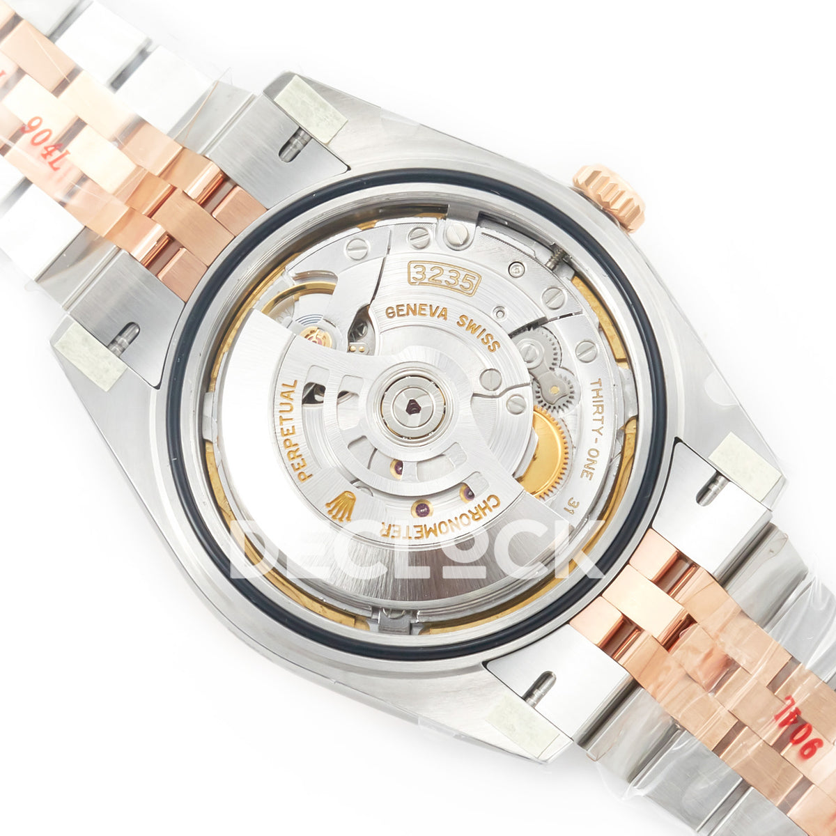 Rolex Datejust 41 126331 Brown Rose Gold Clean Jubilee — Πίσω όψη μηχανισμού