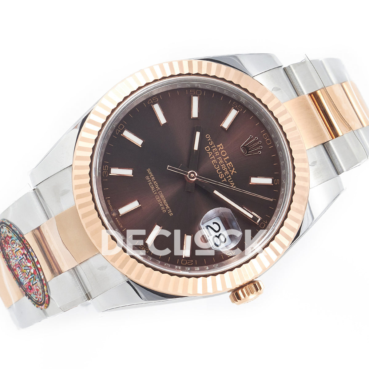 Rolex Datejust 41 126331 Brown Rose Gold Clean Oyster — Οριζόντια όψη καντράν