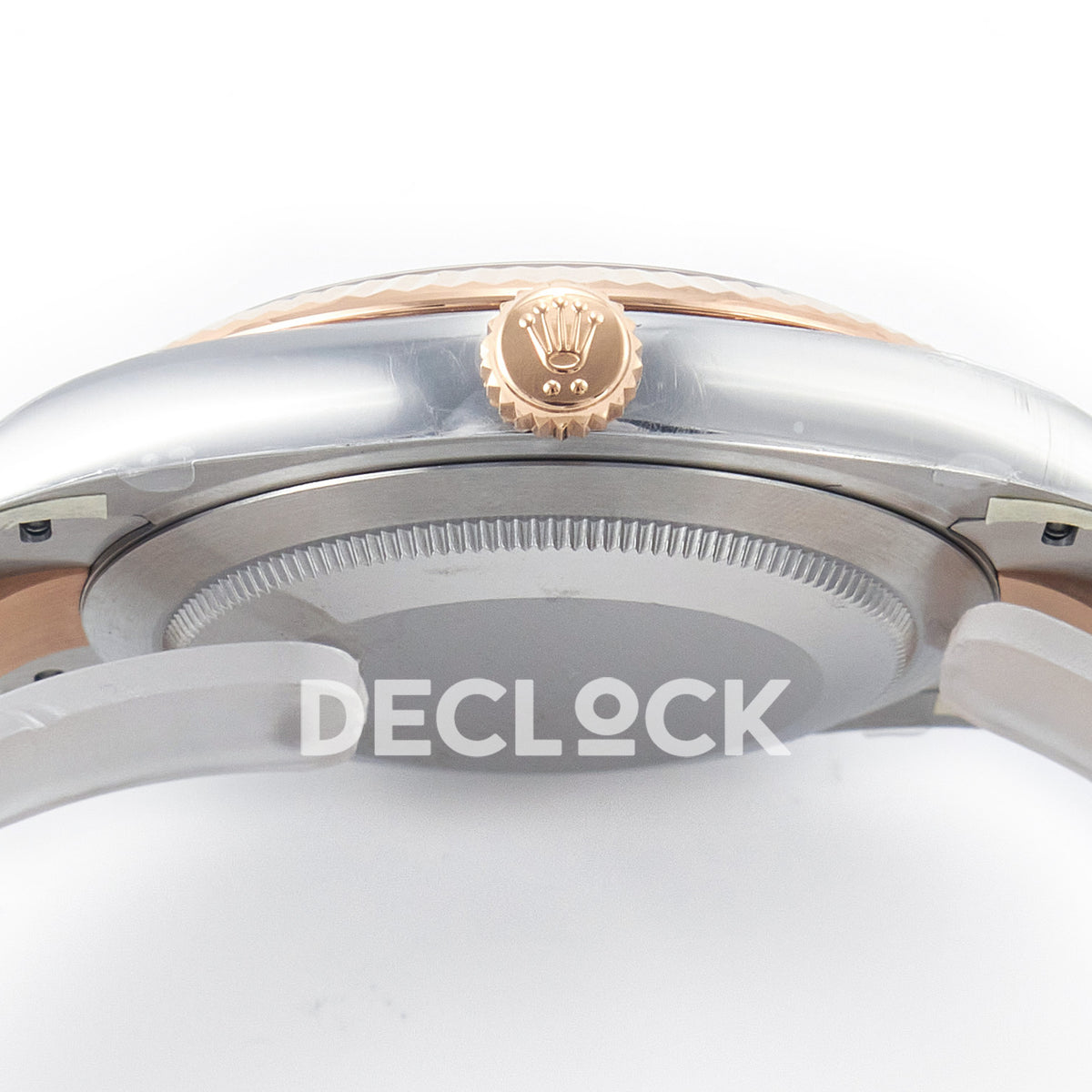 Rolex Datejust 41 126331 Brown Rose Gold Clean Oyster — Προφίλ κάσας και κορώνα