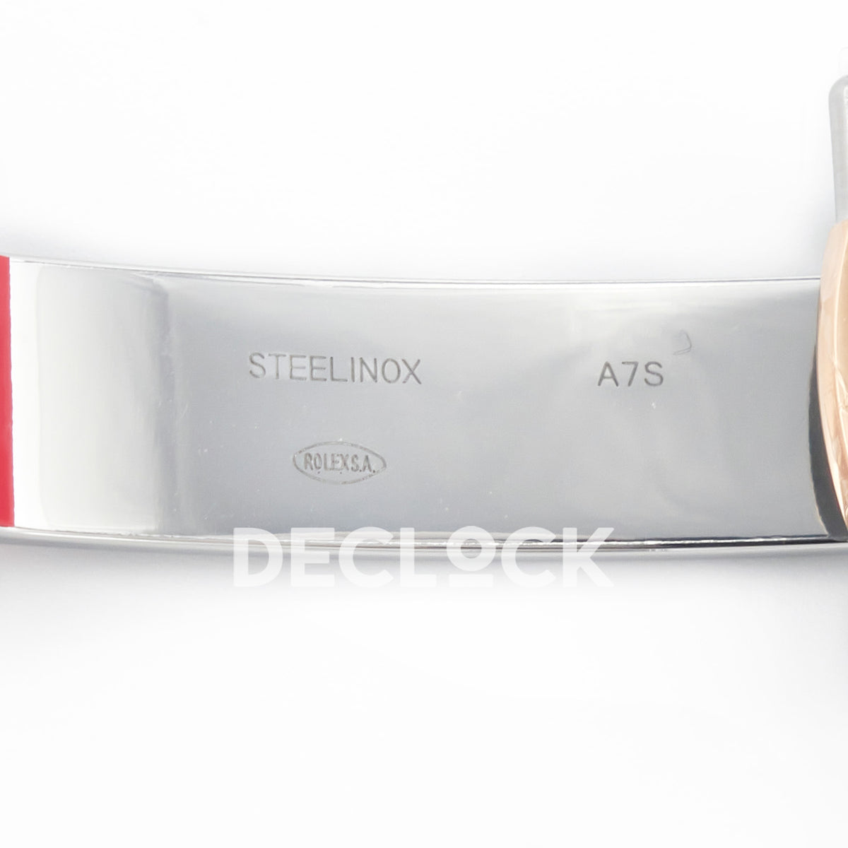 Rolex Datejust 41 126331 Brown Rose Gold Clean Oyster — Εσωτερική χάραξη κουμπώματος