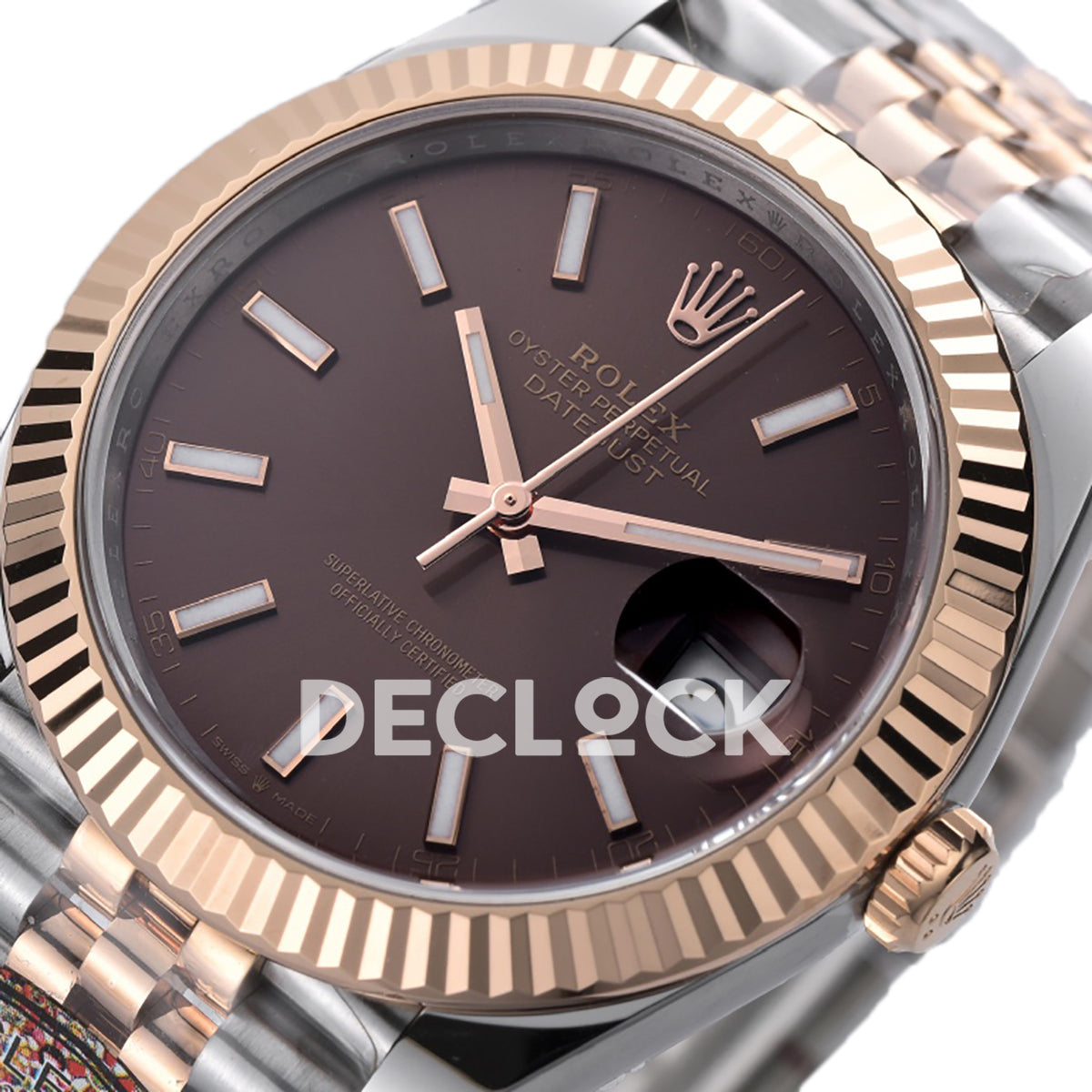 Rolex Datejust 41 126331 Chocolate Jubilee — Λοξή όψη καντράν