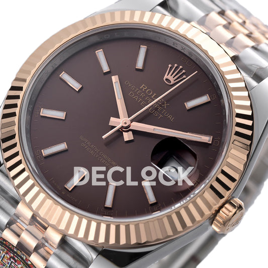 Rolex Datejust 41 126331 Chocolate Jubilee — Λοξή όψη καντράν