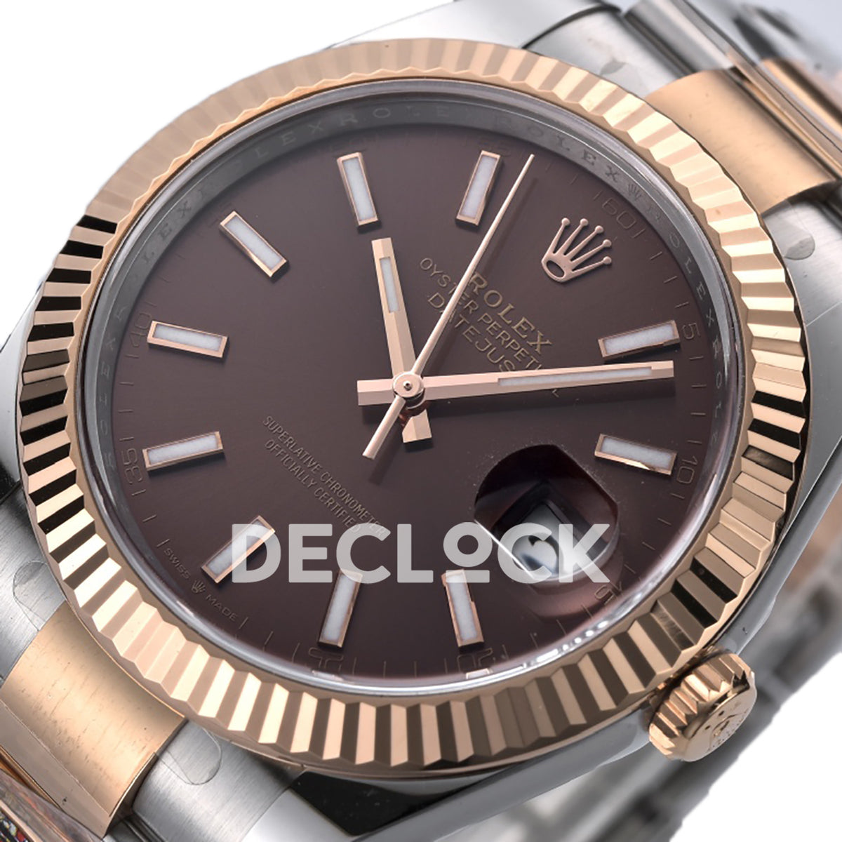 Rolex Datejust 41 126331 Chocolate Oyster — Λοξή όψη καντράν