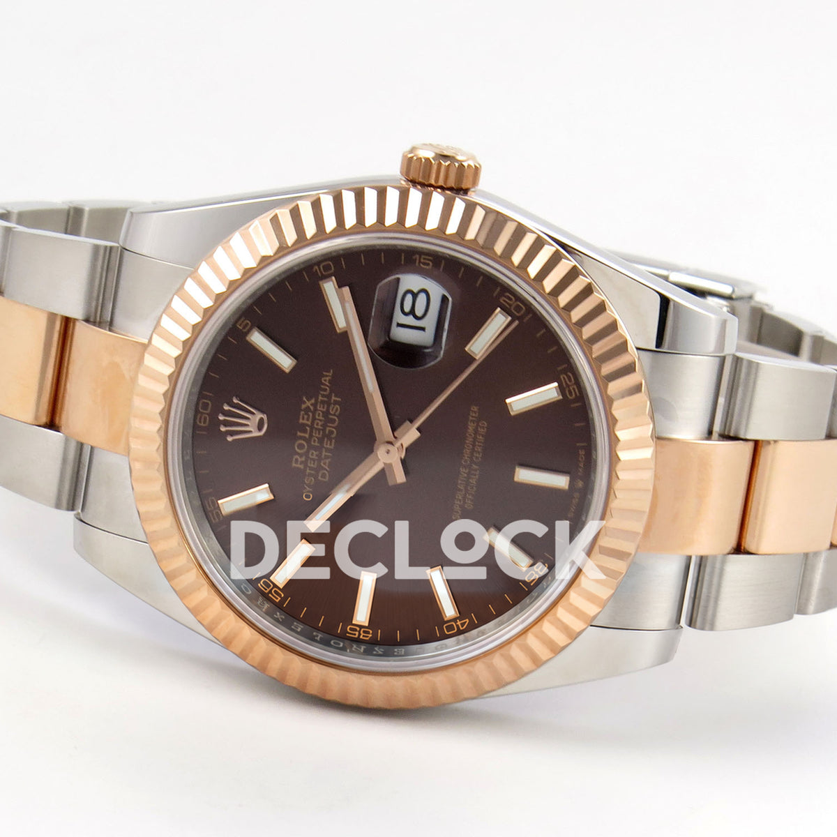 Rolex Datejust 41 126331 Chocolate Stick Oyster QF JH3235 Free Sprung replica - full watch right