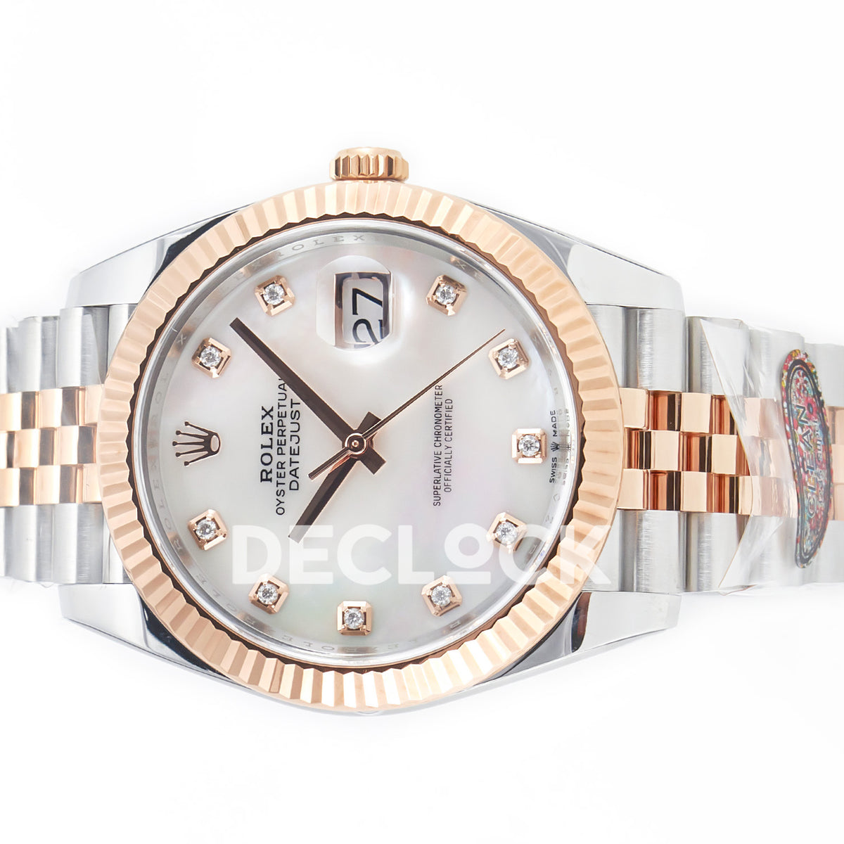 Rolex Datejust 41 126331 MOP Diamond Rose Gold Clean Jubilee — Ολόκληρο ρολόι με μπρασελέ