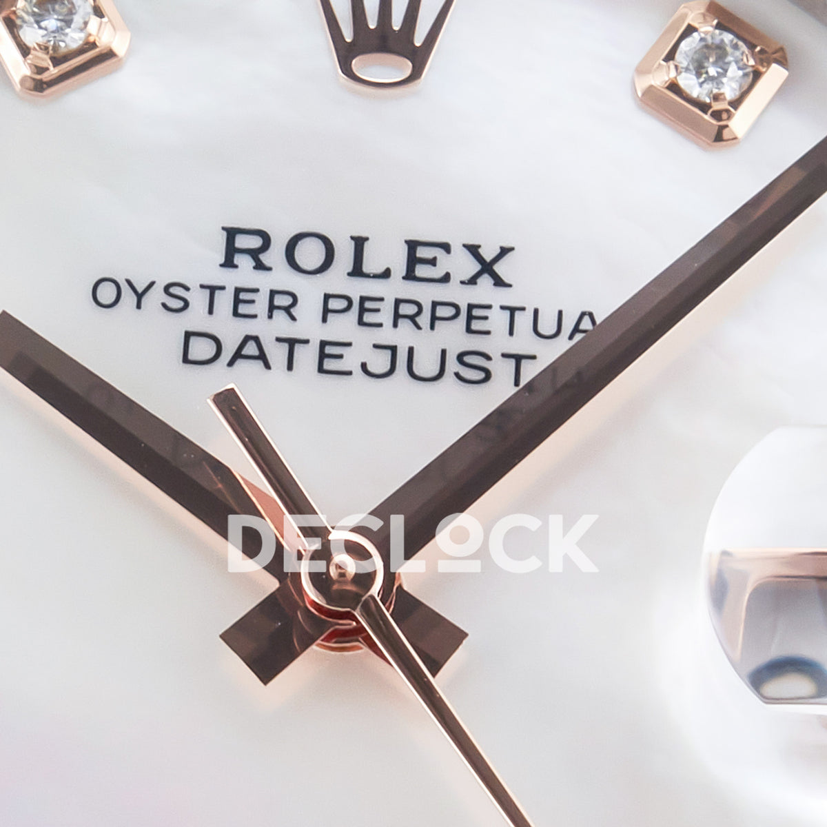 Rolex Datejust 41 126331 MOP Diamond Rose Gold Clean Jubilee — Κέντρο καντράν και δείκτες