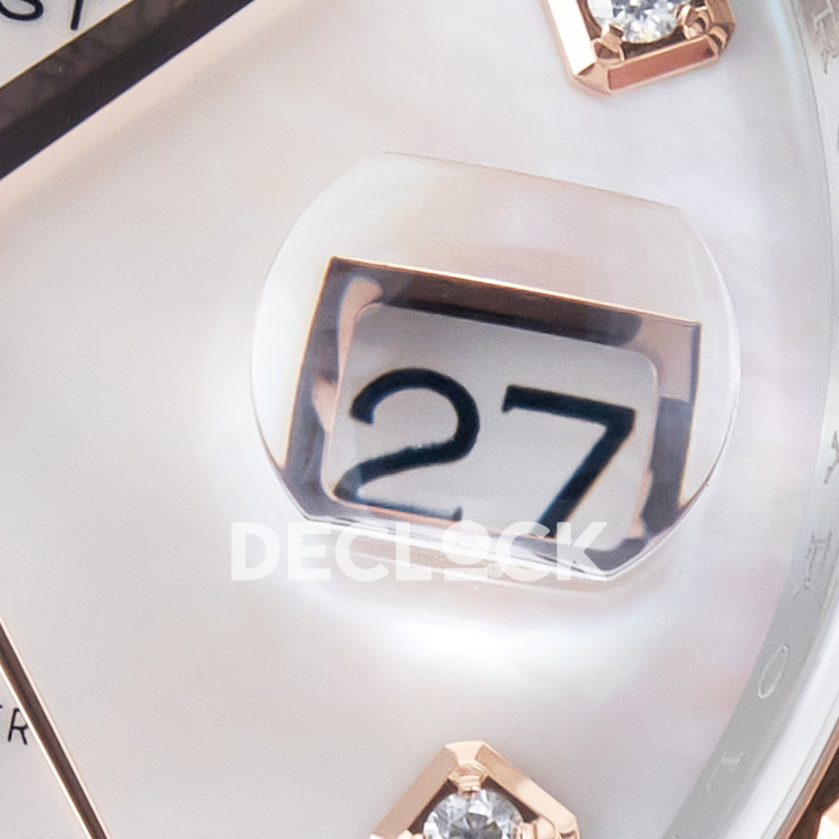 Rolex Datejust 41 126331 MOP Diamond Rose Gold Clean Jubilee — Μεγεθυντικός φακός ημερομηνίας