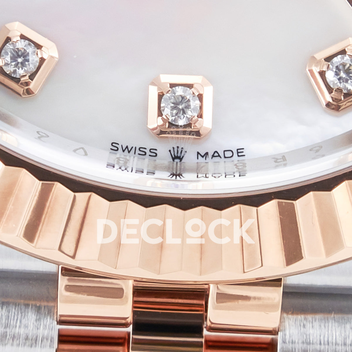 Rolex Datejust 41 126331 MOP Diamond Rose Gold Clean Jubilee — Διαμαντένιοι δείκτες και στεφάνη