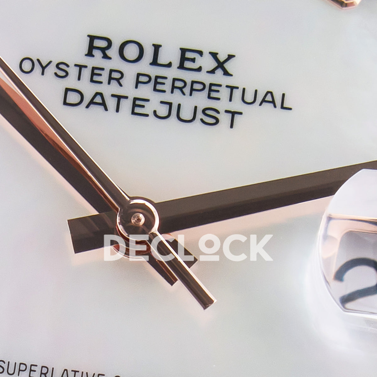 Rolex Datejust 41 126331 MOP Diamond Rose Gold Clean Oyster — Κέντρο καντράν και δείκτες