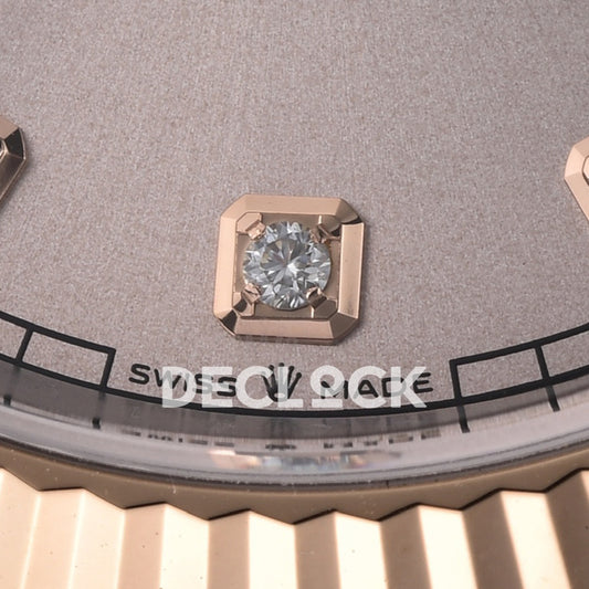 Rolex Datejust 41 126331 Pink Sundust Diamond Jubilee — Λεπτομέρεια δεικτών καντράν