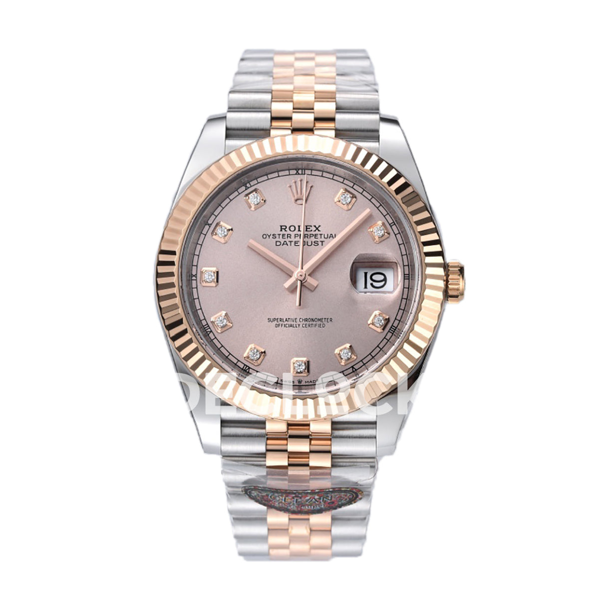 Rolex Datejust 41 126331 Pink Sundust Diamond Jubilee — Μπροστινή όψη