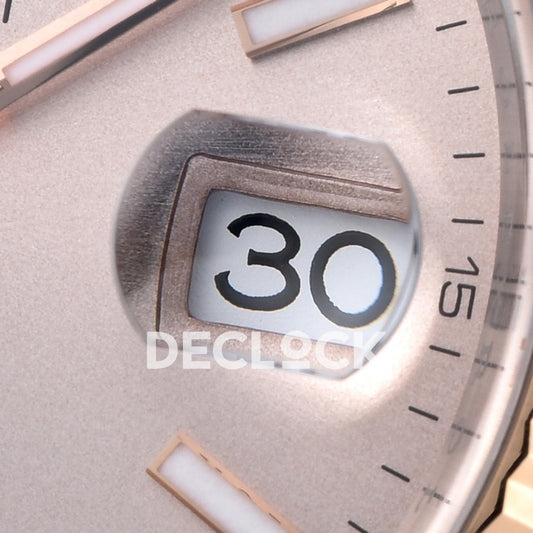 Rolex Datejust 41 126331 Pink Sundust Stick Oyster — Ημερομηνία και μεγεθυντικός φακός