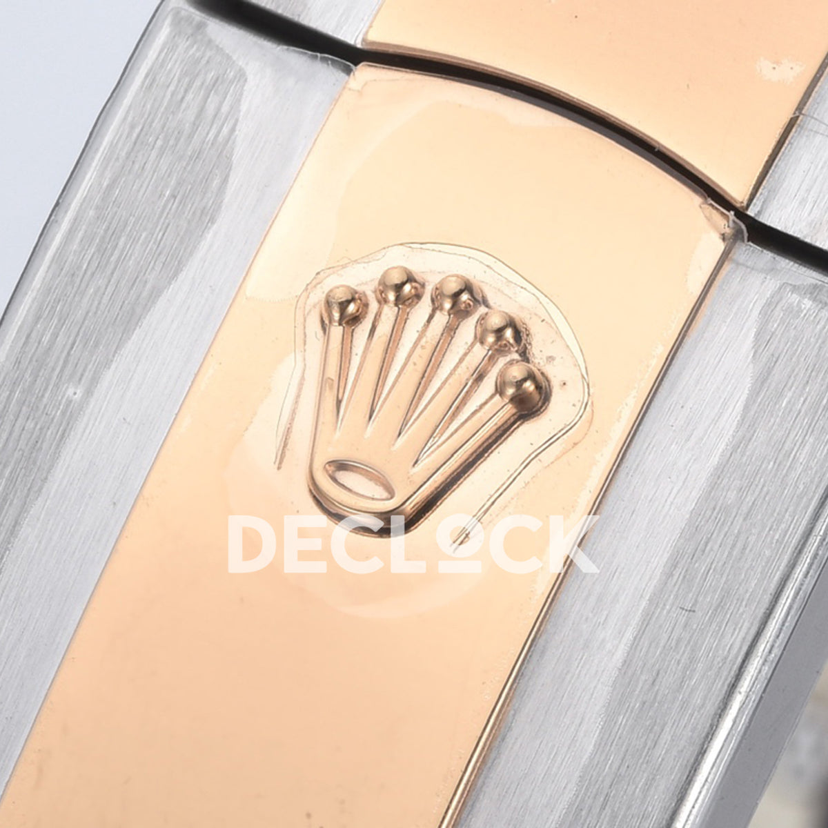 Rolex Datejust 41 126331 Pink Sundust Stick Oyster — Λογότυπο κουμπώματος
