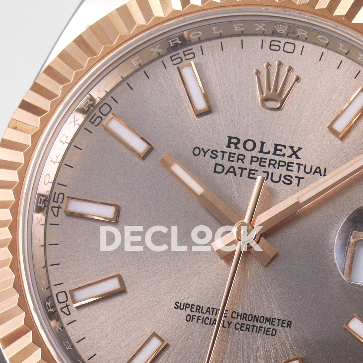 Rolex Datejust 41 126331 Rose Gold ARF Jubilee Gain Weight — Μεγεθυντικός φακός ημερομηνίας