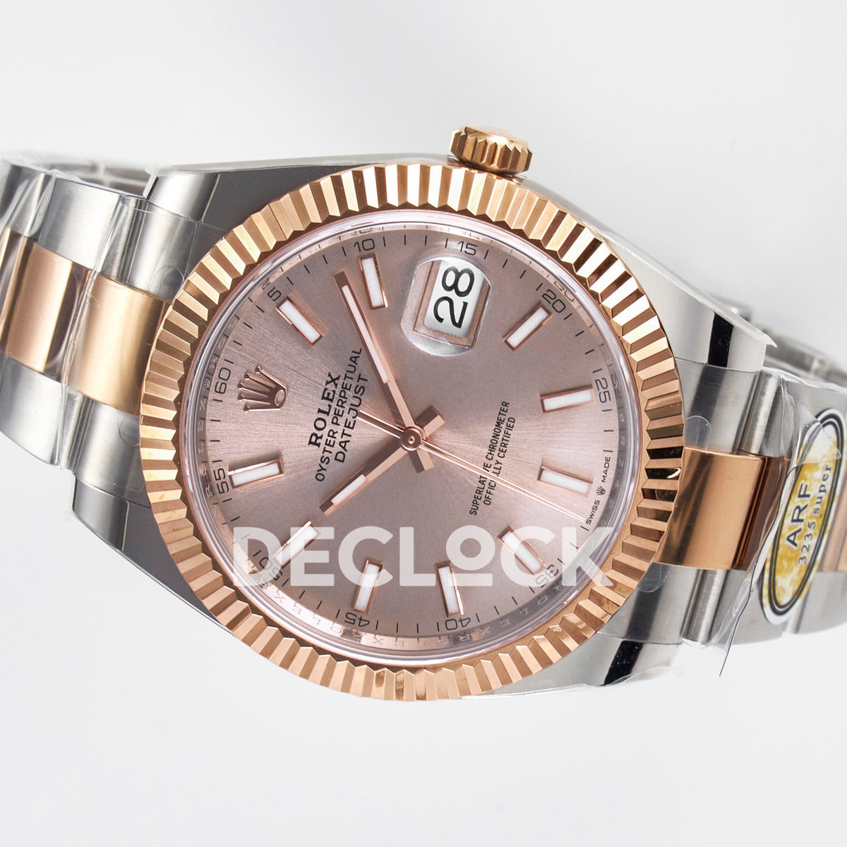Rolex Datejust 41 126331 Rose Gold ARF Oyster Gain Weight — Οριζόντια όψη καντράν