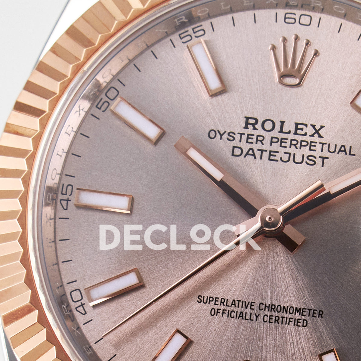 Rolex Datejust 41 126331 Rose Gold ARF Oyster Gain Weight — Μεγεθυντικός φακός ημερομηνίας