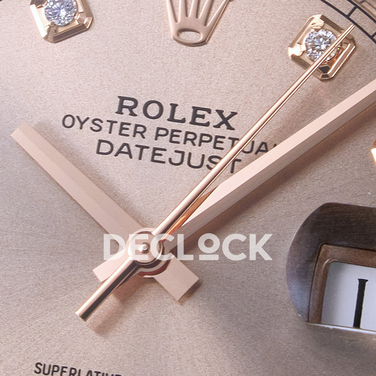 Rolex Datejust 41 126331 Rose Gold Diamond ARF Oyster Gain Weight — Κέντρο καντράν και δείκτες