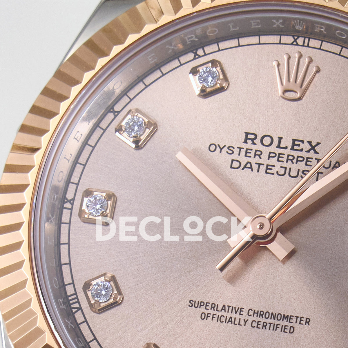 Rolex Datejust 41 126331 Rose Gold Diamond ARF Oyster Gain Weight — Μεγεθυντικός φακός ημερομηνίας