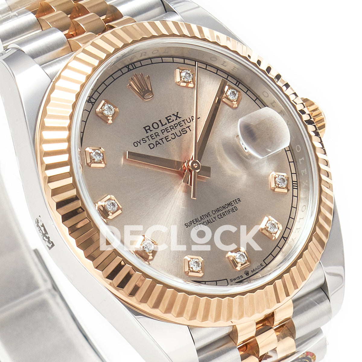 Rolex Datejust 41 126331 Silver Diamond Clean Jubilee — Λοξή όψη καντράν
